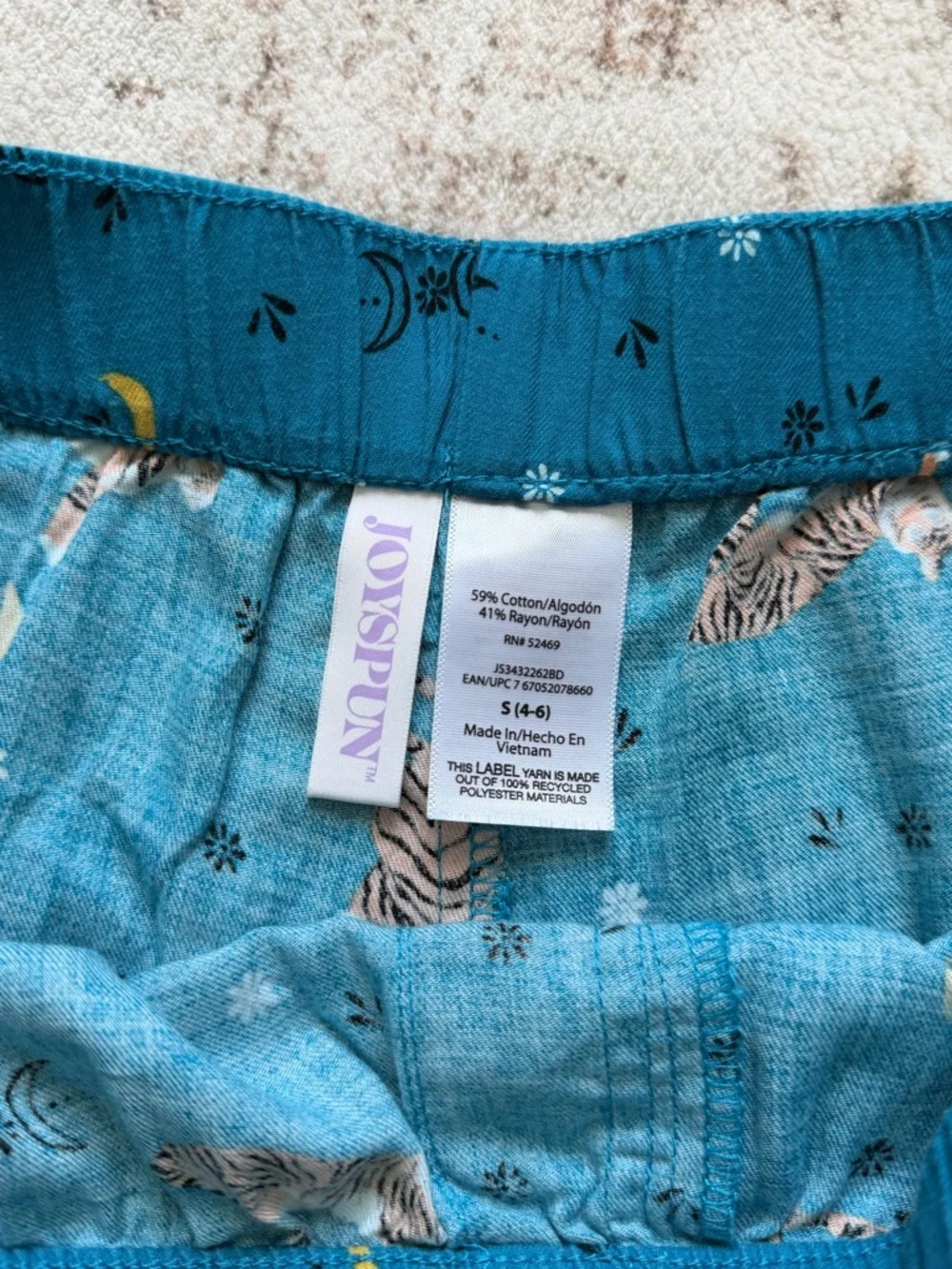 Joyspun Women’s woven pajama Boxer Shorts, 3” inseam - Picture 4 of 13